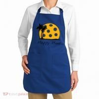 Fun Pickleball Cute Gift Happy Hour W/ Huge Pickleball Sunset Cute Gift Apron thumb 2