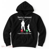 Fishing Phone Call With Fishing Line Funny Fish Fisherman Hoodie thumb 0