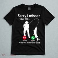 Fishing Phone Call With Fishing Line Funny Fish Fisherman T-Shirt thumb 5