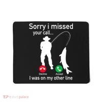 Fishing Phone Call With Fishing Line Funny Fish Fisherman Mousepad thumb 0