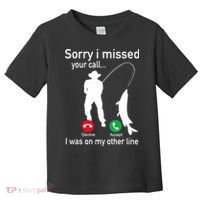 Fishing Phone Call With Fishing Line Funny Fish Fisherman Toddler T-Shirt thumb 0
