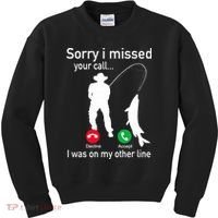Fishing Phone Call With Fishing Line Funny Fish Fisherman Kids Sweatshirt thumb 0