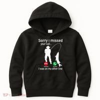 Fishing Phone Call With Fishing Line Funny Fish Fisherman Kids Hoodie thumb 0
