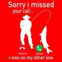 Fishing Phone Call With Fishing Line Funny Fish Fisherman Santa Hat thumb 1