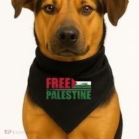 Free Palestine Cute Gift USA-Made Doggie Bandana thumb 1