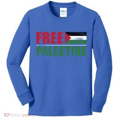 Free Palestine Cute Gift Kids Long Sleeve Shirt