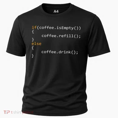 Funny Programmer Coffee Gift For Coders Cooling Performance Crew T-Shirt