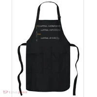 Funny Programmer Coffee Gift For Coders Apron thumb 0