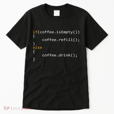 Funny Programmer Coffee Gift For Coders Tall T-Shirt