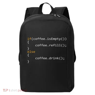 Funny Programmer Coffee Gift For Coders Modern Backpack