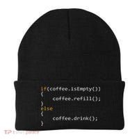 Funny Programmer Coffee Gift For Coders Beanie thumb 0