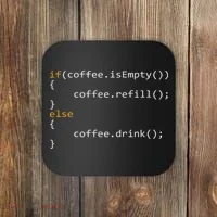 Funny Programmer Coffee Gift For Coders Coaster thumb 0