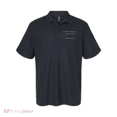 Funny Programmer Coffee Gift For Coders Polo