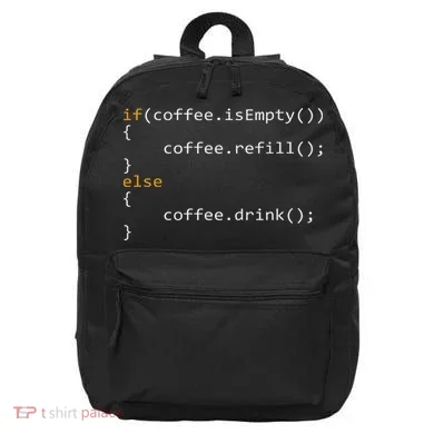 Funny Programmer Coffee Gift For Coders 16 in Basic Backpack