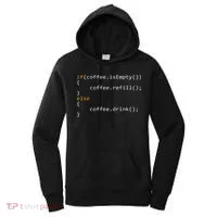 Funny Programmer Coffee Gift For Coders Women's Hoodie thumb 0