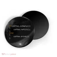 Funny Programmer Coffee Gift For Coders Magnet thumb 0