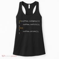 Funny Programmer Coffee Gift For Coders Women's Tank Top thumb 0