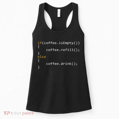 Funny Programmer Coffee Gift For Coders Women's Tank Top