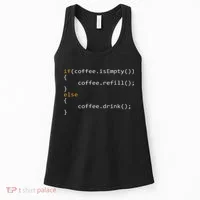 Funny Programmer Coffee Gift For Coders Women's Tank Top thumb 0