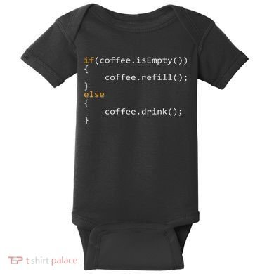 Funny Programmer Coffee Gift For Coders Baby Bodysuit