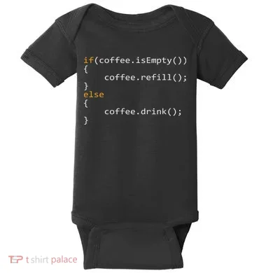 Funny Programmer Coffee Gift For Coders Baby Bodysuit