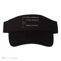 Funny Programmer Coffee Gift For Coders Visor thumb 0