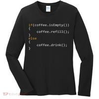 Funny Programmer Coffee Gift For Coders Women's Long Sleeve Shirt thumb 0