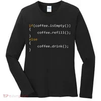 Funny Programmer Coffee Gift For Coders Women's Long Sleeve Shirt thumb 0