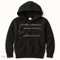 Funny Programmer Coffee Gift For Coders Kids Hoodie thumb 0