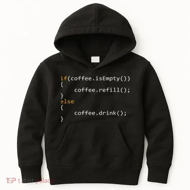 Funny Programmer Coffee Gift For Coders Kids Hoodie