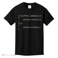 Funny Programmer Coffee Gift For Coders Kids T-Shirt thumb 0