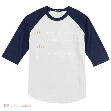Funny Programmer Coffee Gift For Coders Kids Colorblock Raglan Jersey