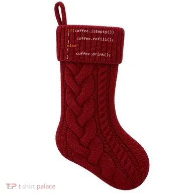 Funny Programmer Coffee Gift For Coders Knit Stocking