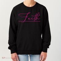 Faith Pink Christian Women's Sweatshirt thumb 0