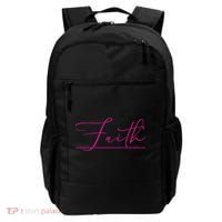 Faith Pink Christian Backpack thumb 0