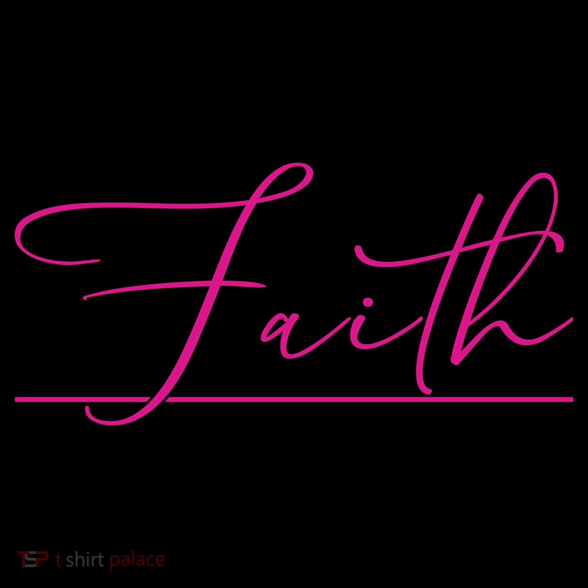 Faith Pink Christian Coaster