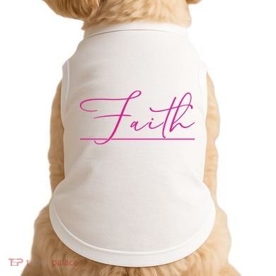 Faith Pink Christian Doggie Tank
