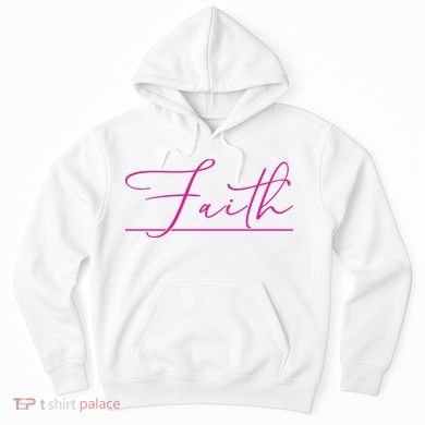 Faith Pink Christian Hoodie