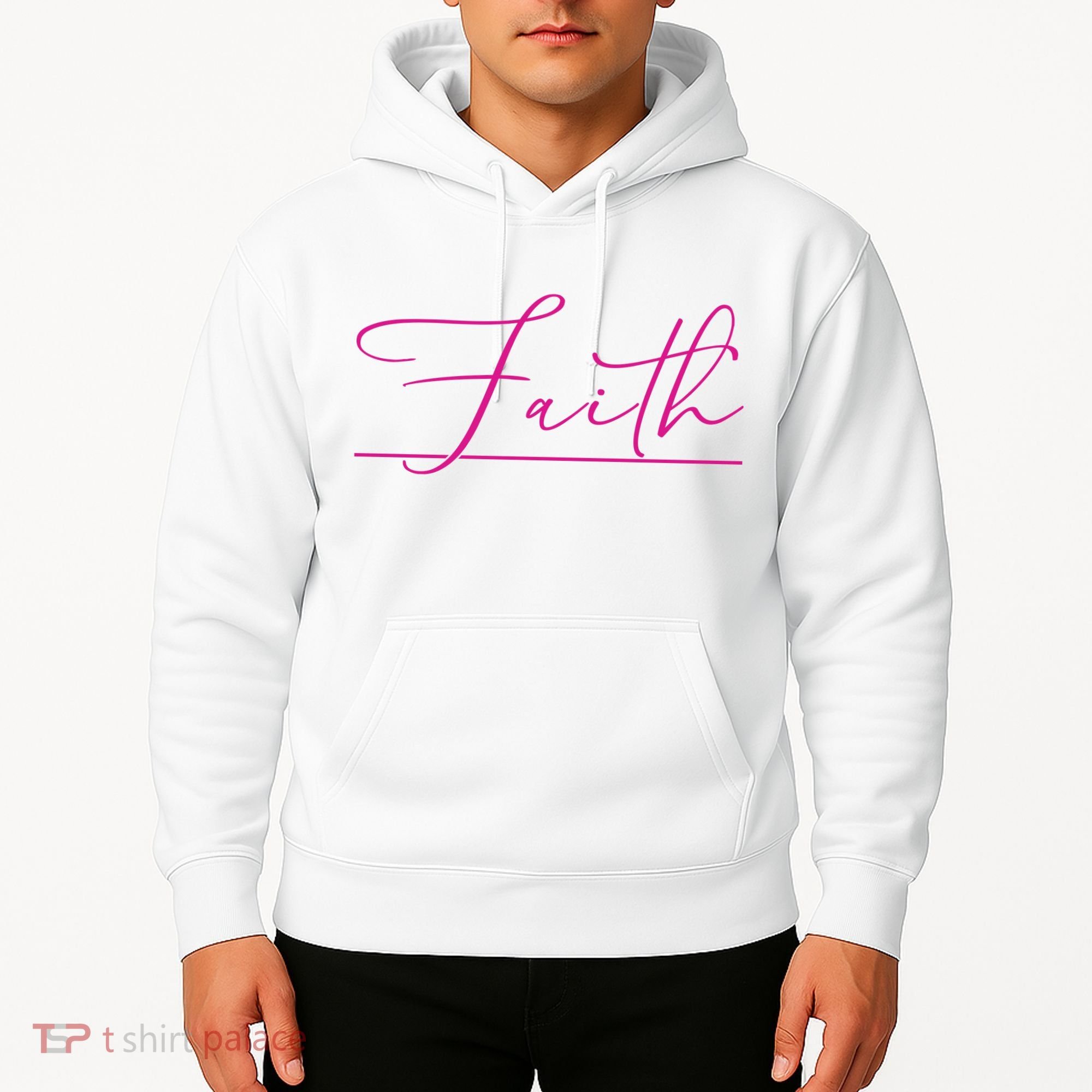 Faith Pink Christian Hoodie