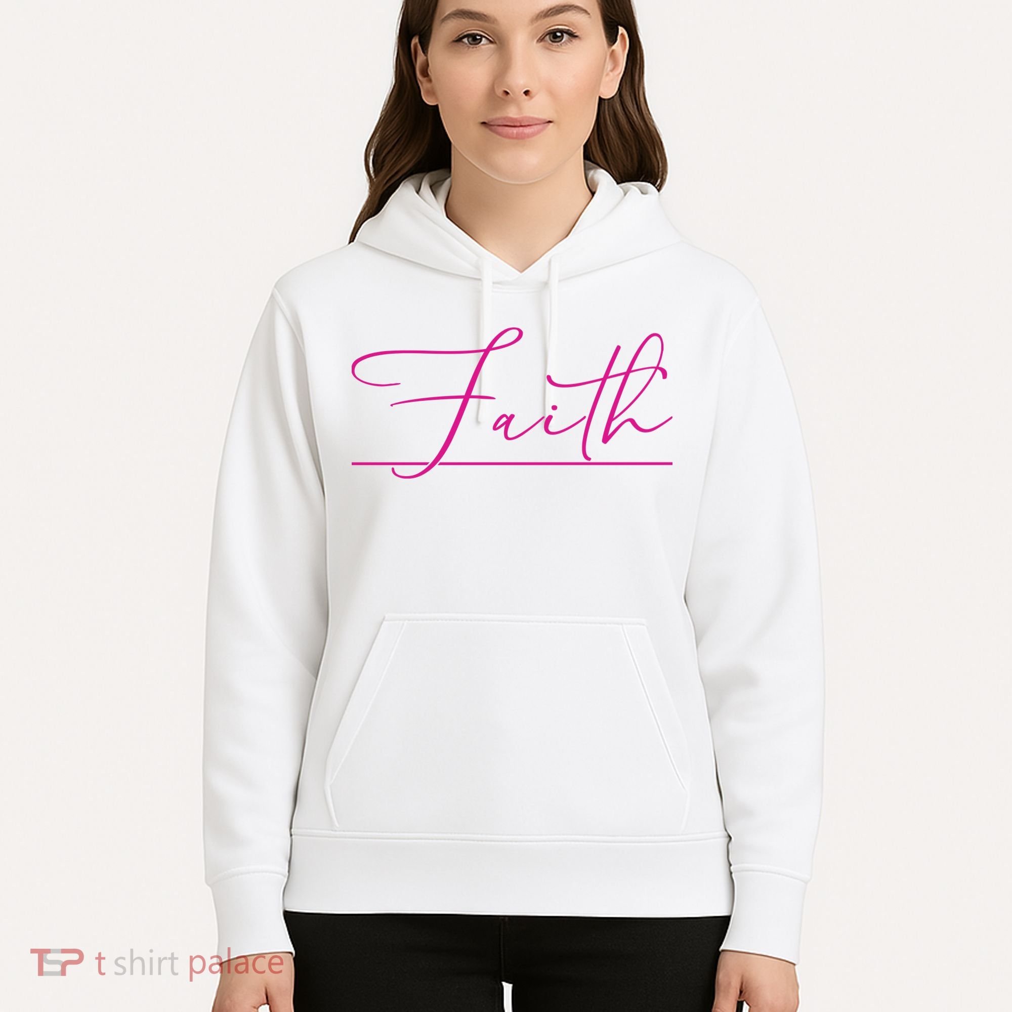 Faith Pink Christian Hoodie