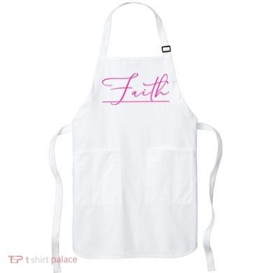Faith Pink Christian Apron