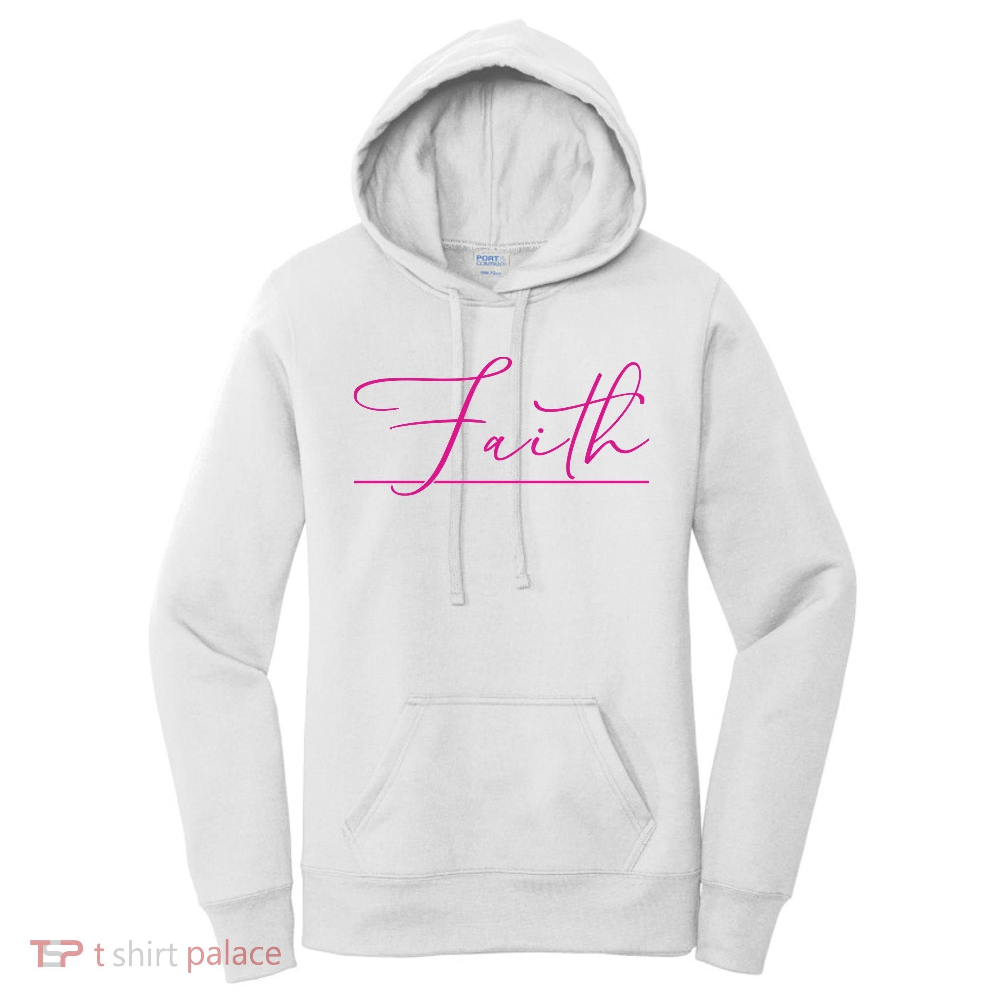 Faith Pink Christian Women's Hoodie
