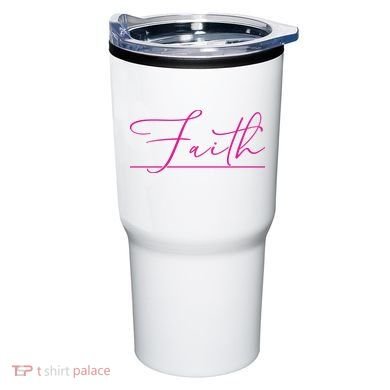 Faith Pink Christian Tumbler