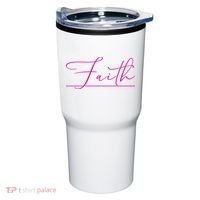 Faith Pink Christian Tumbler thumb 0