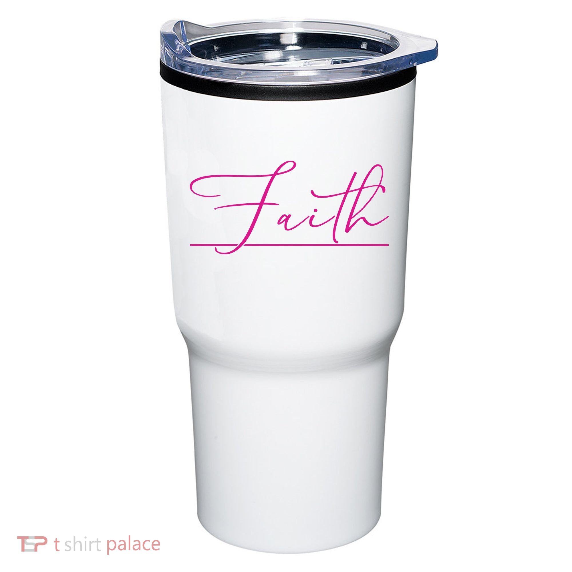 Faith Pink Christian Tumbler