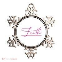 Faith Pink Christian Ornament thumb 0