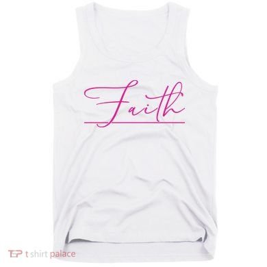 Faith Pink Christian Tank Top