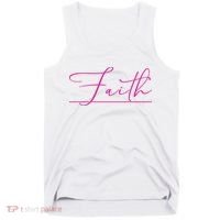 Faith Pink Christian Tank Top thumb 0