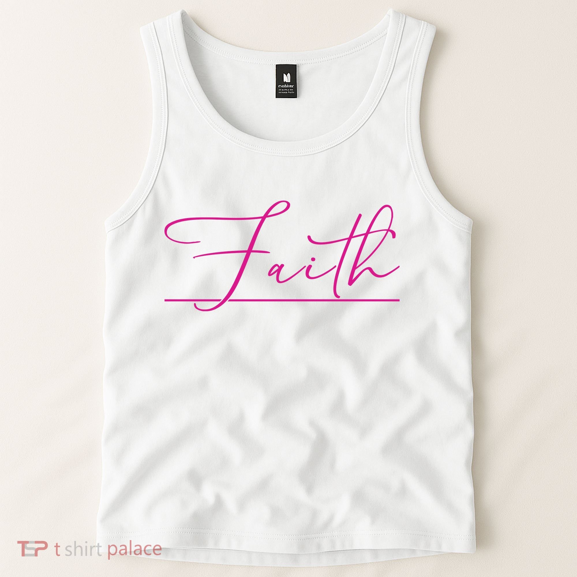 Faith Pink Christian Tank Top