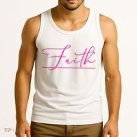 Faith Pink Christian Tank Top thumb 3